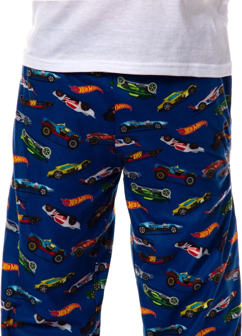 INTIMO Hot Wheels Boys Pjs Die-Cast Cars All Over Print Lounge Pajama Sleep Pants - Image 1